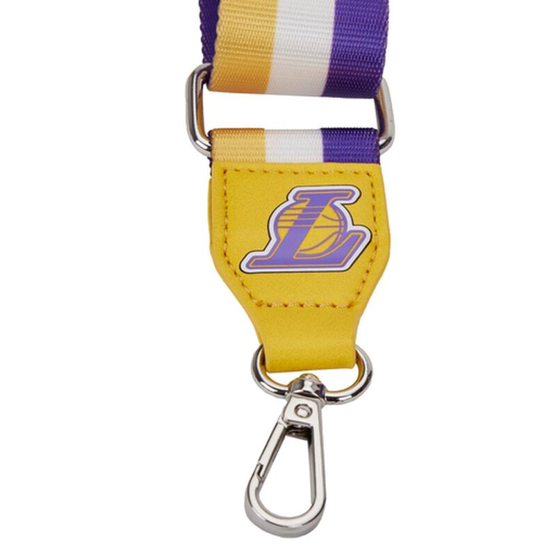 Loungefly NBA Los Angeles Lakers Debossed Logo Crossbody Purse-7