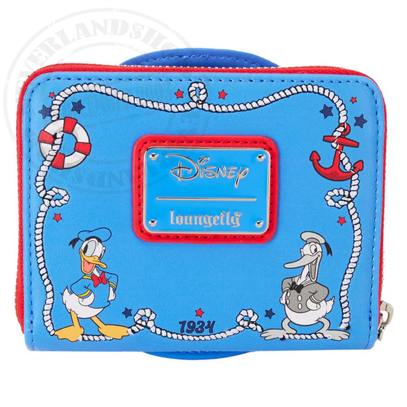 Loungefly Disney Donald Duck 90th Anniversary Zip-Around Wallet