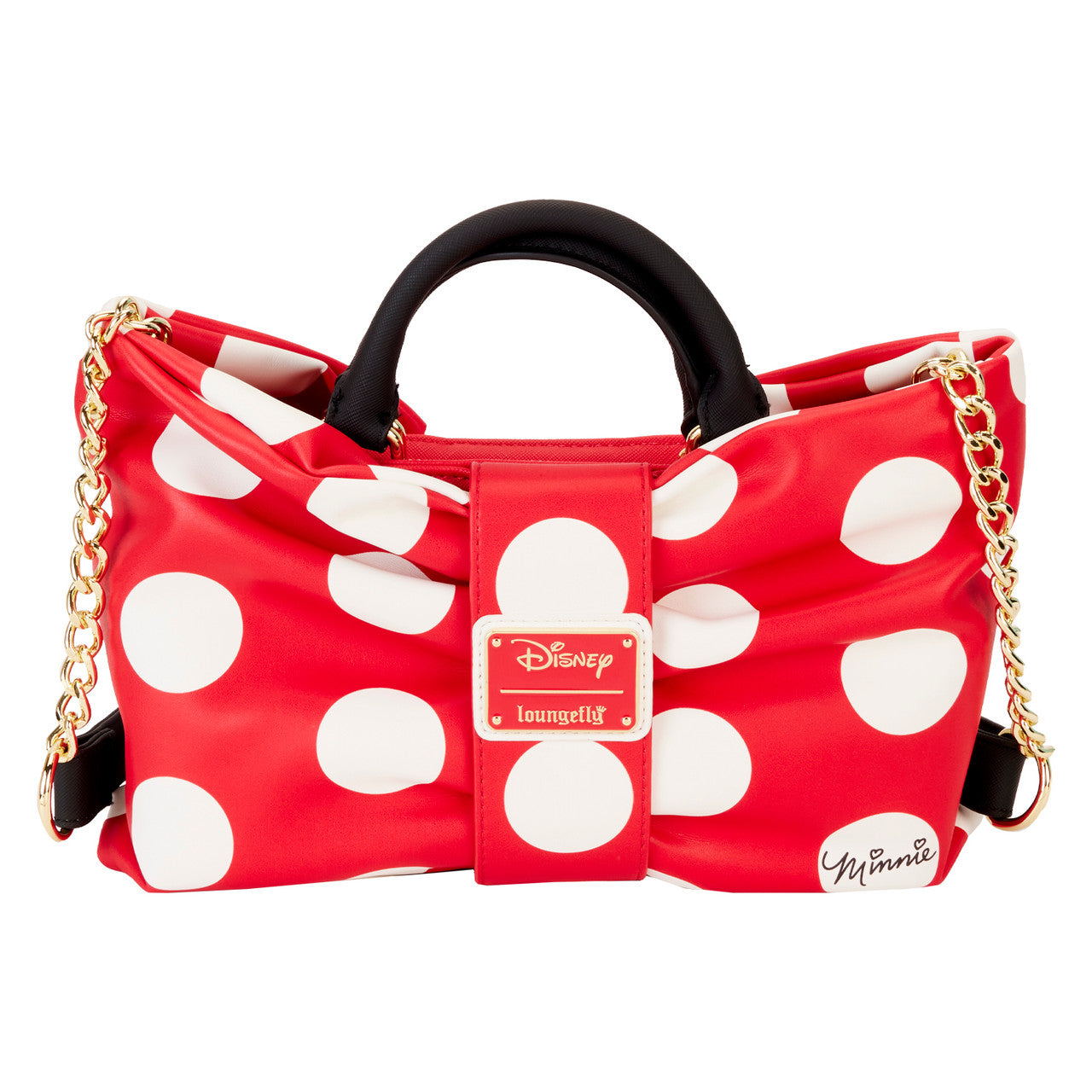Loungefly Minnie Rocks The Dots Figural Bow Crossbody Purse-zoom-5