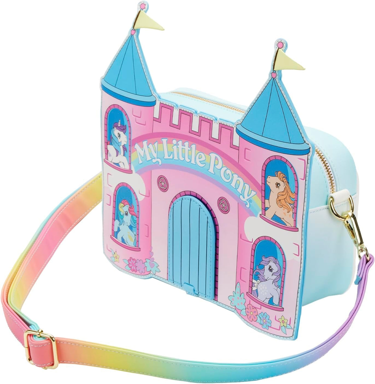 Loungefly Hasbro My Little Pony Dream Castle Crossbody Bag Purse Handbag-zoom-2