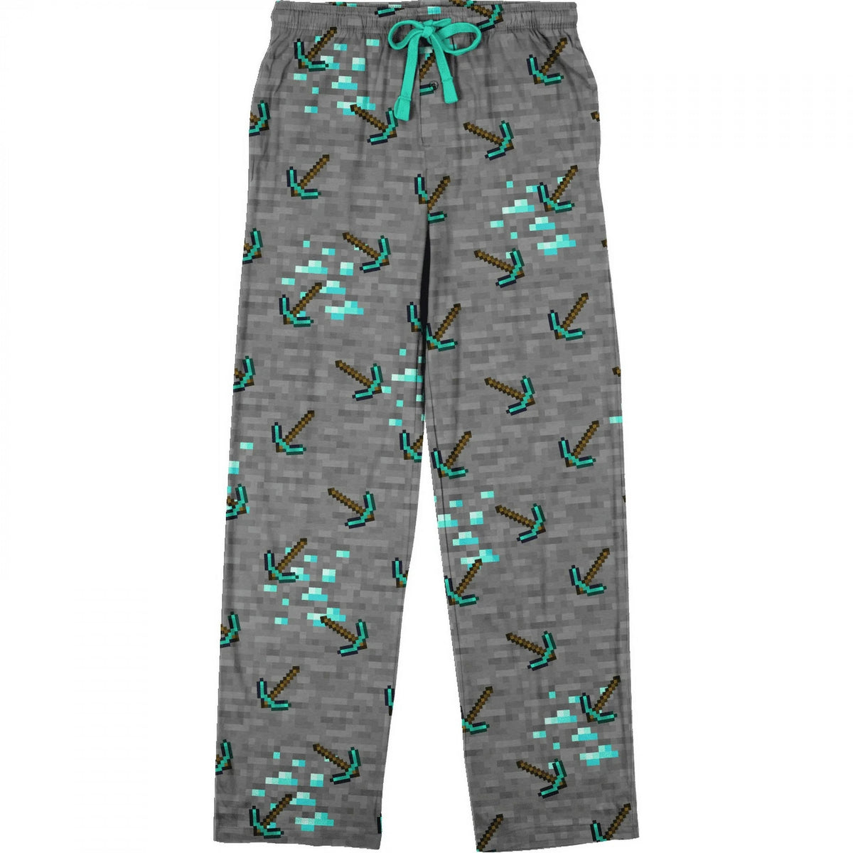 Minecraft Mining Diamonds Mens Sleep Pants-1