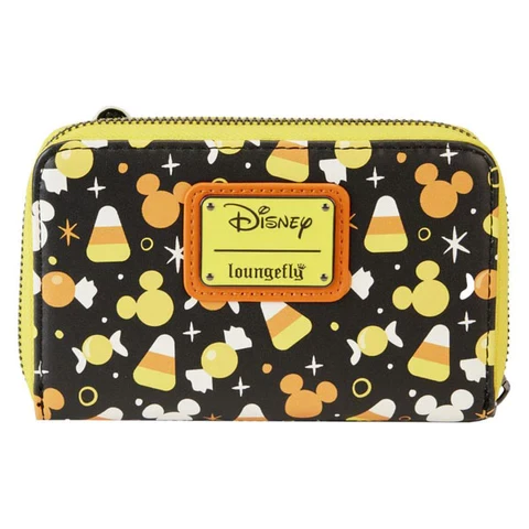 Loungefly Disney Mickey and Friends Candy Corn Zip-Around Wallet