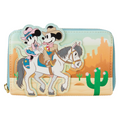 Loungefly Disney Western Mickey and Minnie Zip-Around Wallet