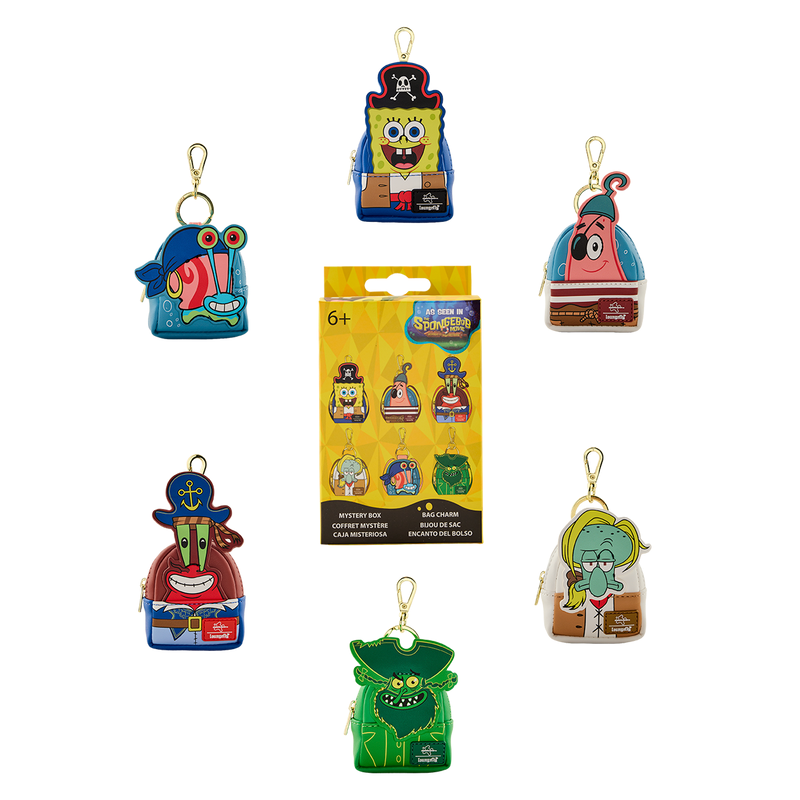 Loungefly SpongeBob SquarePants Cosplay Mystery Mini Backpack Keychain Charm