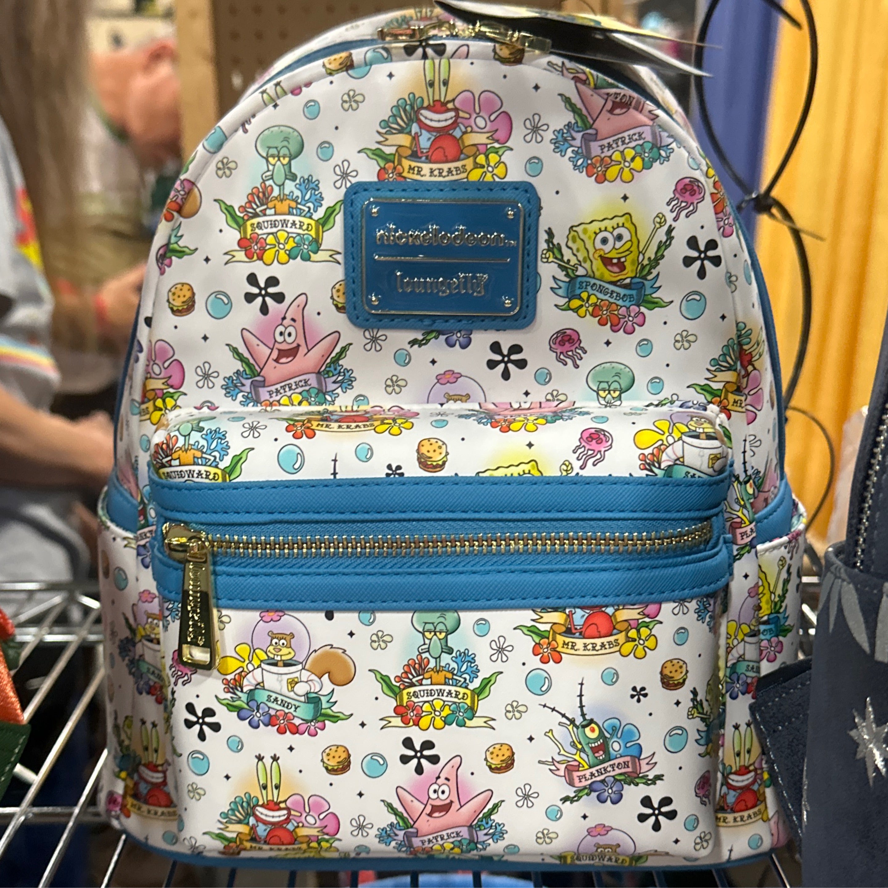 Loungefly Exclusive Spongebob Tattoo Aop Mini Backpack Nickelodeon