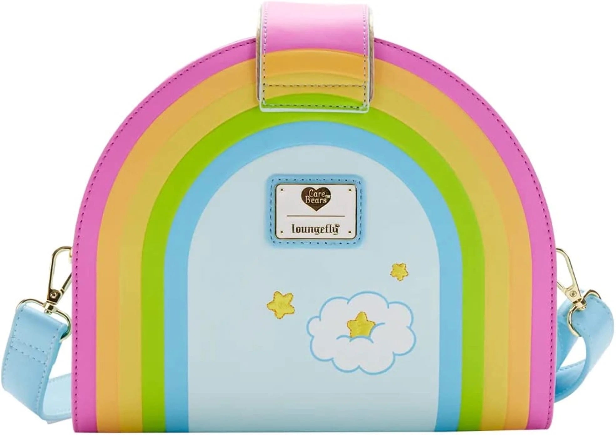 Loungefly Funshine Bear CareBears Rainbow Swing Crossbody Bag Purse Handbag-zoom-3