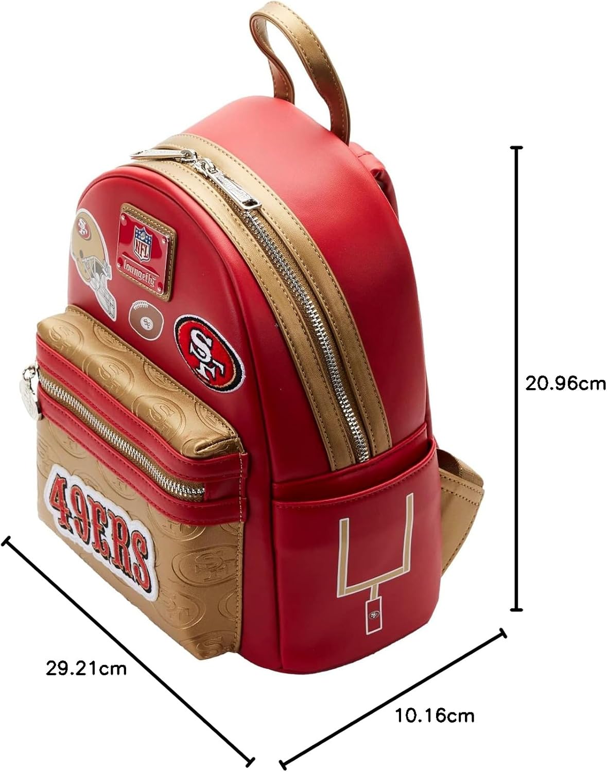 Loungefly NFL San Francisco 49ers Patches Mini Backpack