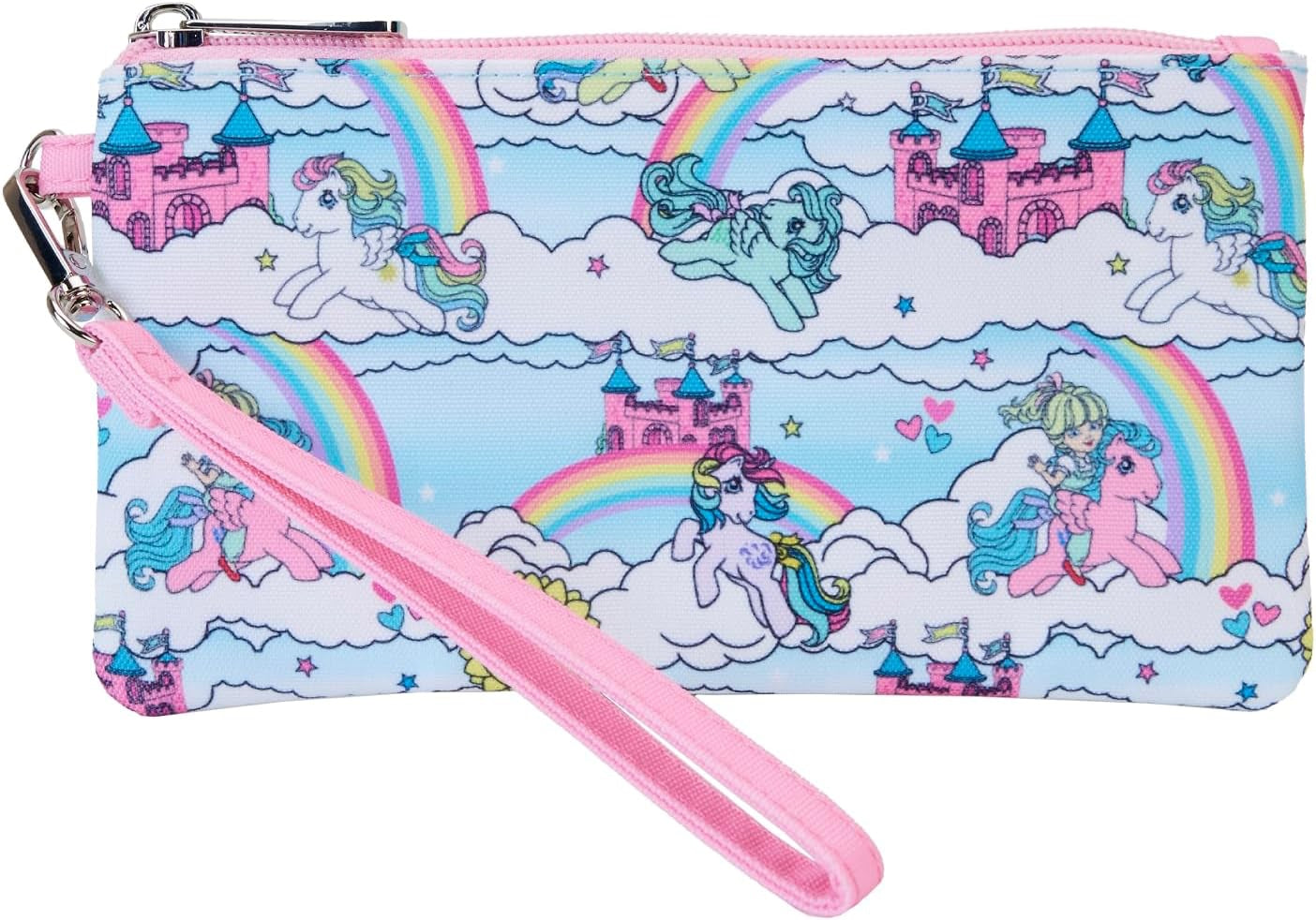 Loungefly Hasbro My Little Pony Sky Scene Allover Print Nylon Wristlet Wallet
