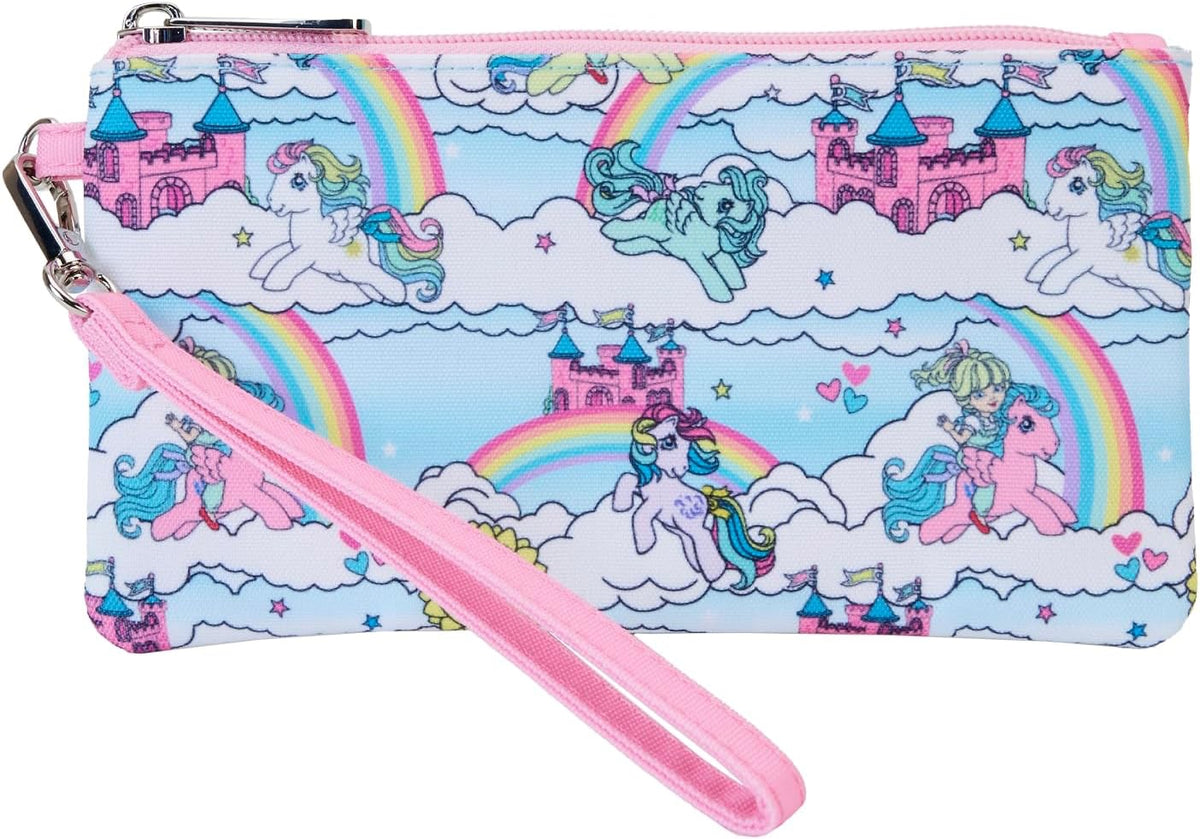 Loungefly Hasbro My Little Pony Sky Scene Allover Print Nylon Wristlet Wallet-1