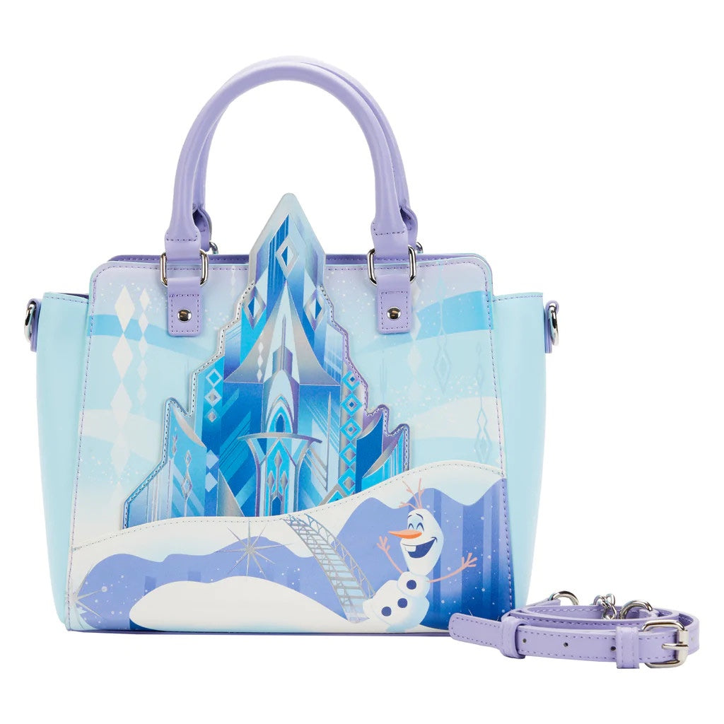 Loungefly Disney Frozen Elsa Princess Castle Crossbody Bag Purse Handbag-1