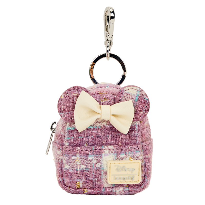 Loungefly Minnie Mouse Glitter Mystery Mini Backpack Keychain Charm-7