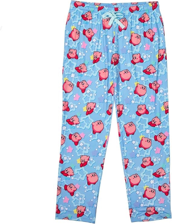 Kirby Sleepwear Set with Short Sleeve Tee Shirt and Cozy Sleep Pants for Adults-zoom-7