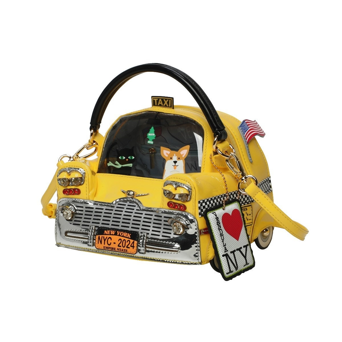 Vendula London New York City Cats & Corgis Taxi Grab Bag-zoom-8