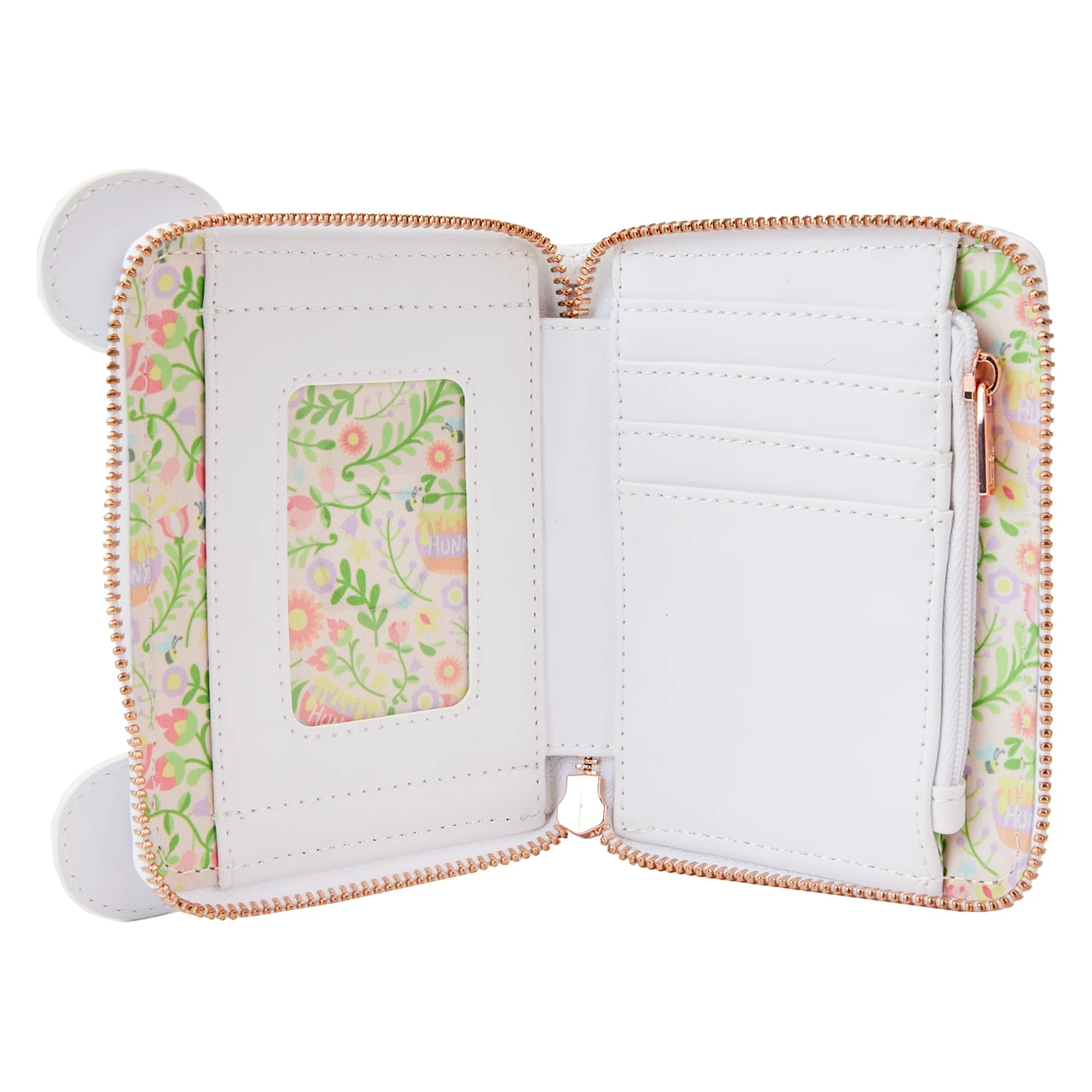 Loungefly Disney Winnie The Pooh Cosplay Folk Floral Zip Around Wallet