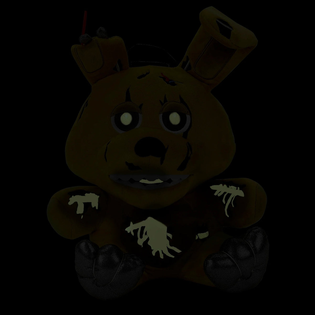 plush BP Five nights at Freddys Springtrap plush mini backpack with glow in the dark details-7