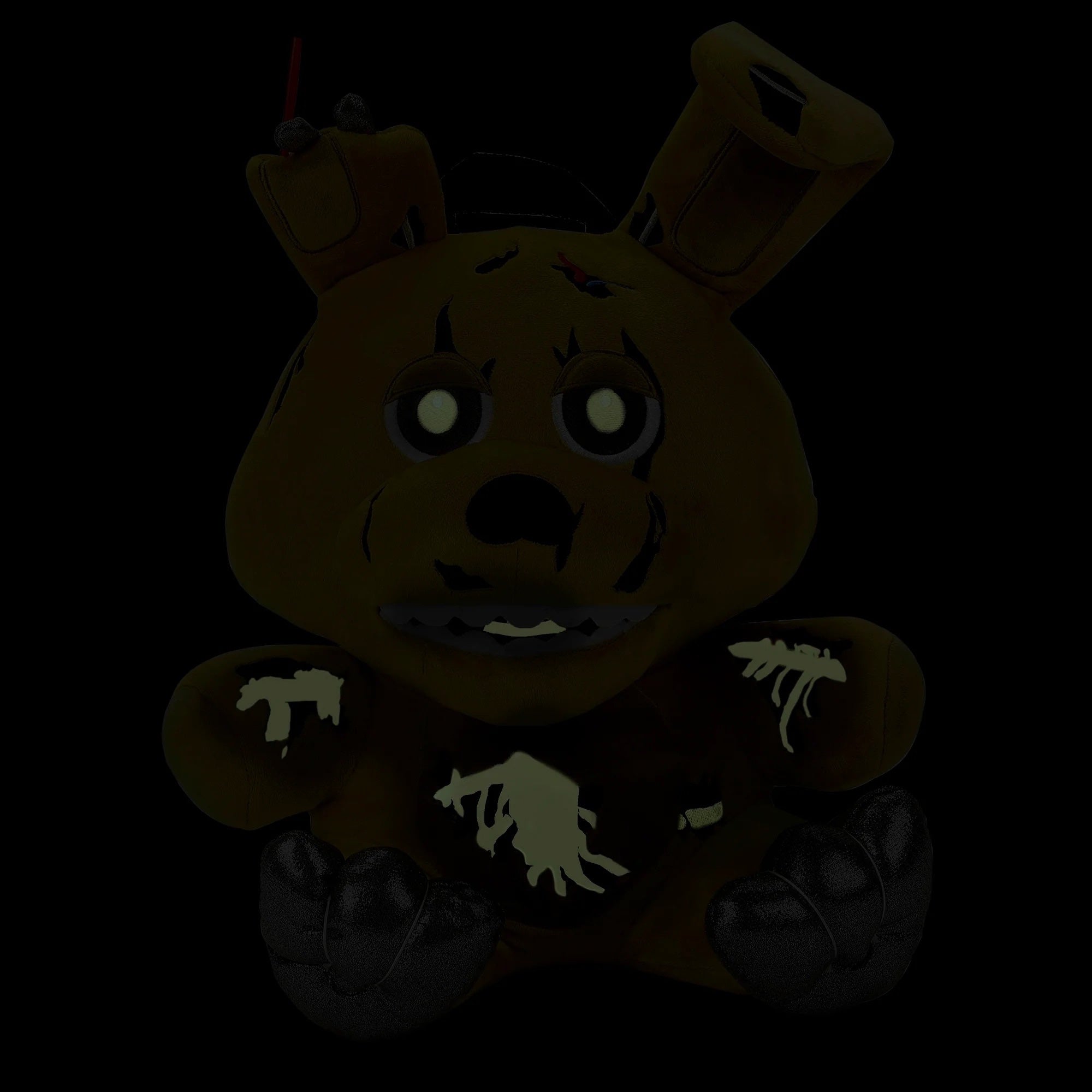 plush BP Five nights at Freddys Springtrap plush mini backpack with glow in the dark details