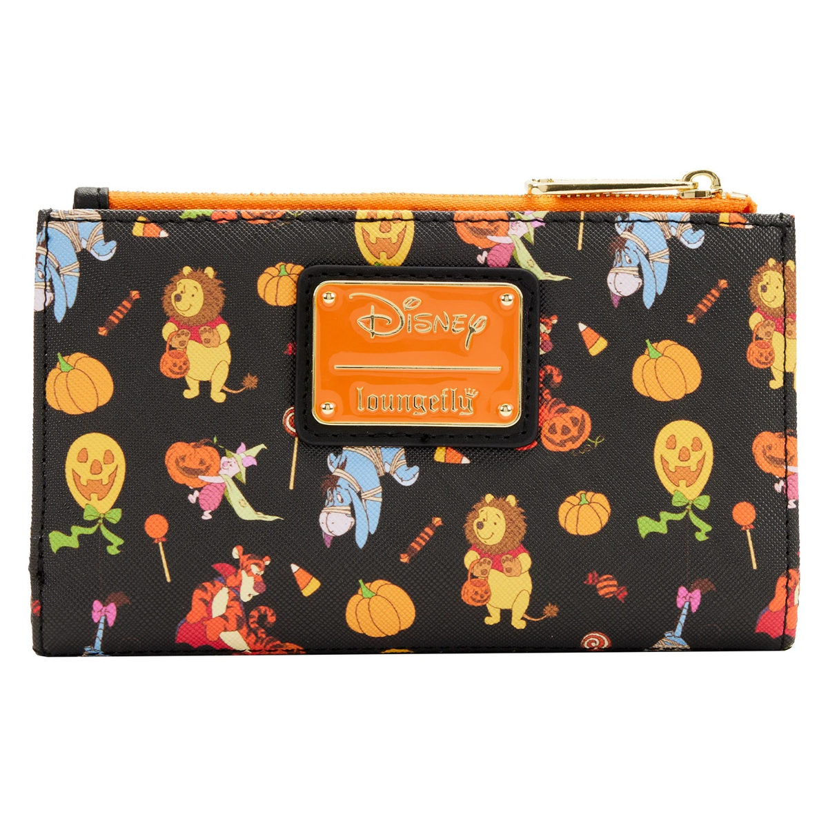 Loungefly Disney Winnie The Pooh Halloween Group Trick Or Treat Flap Wallet