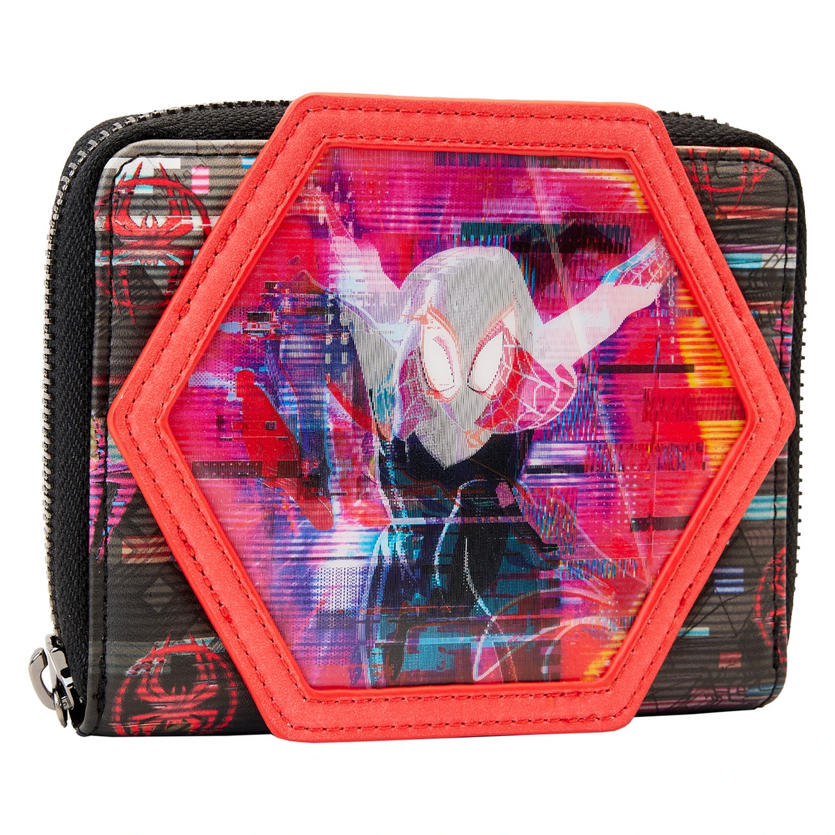 Loungefly Marvel Across the Spiderverse Lenticular Zip-Around Wallet-zoom-4