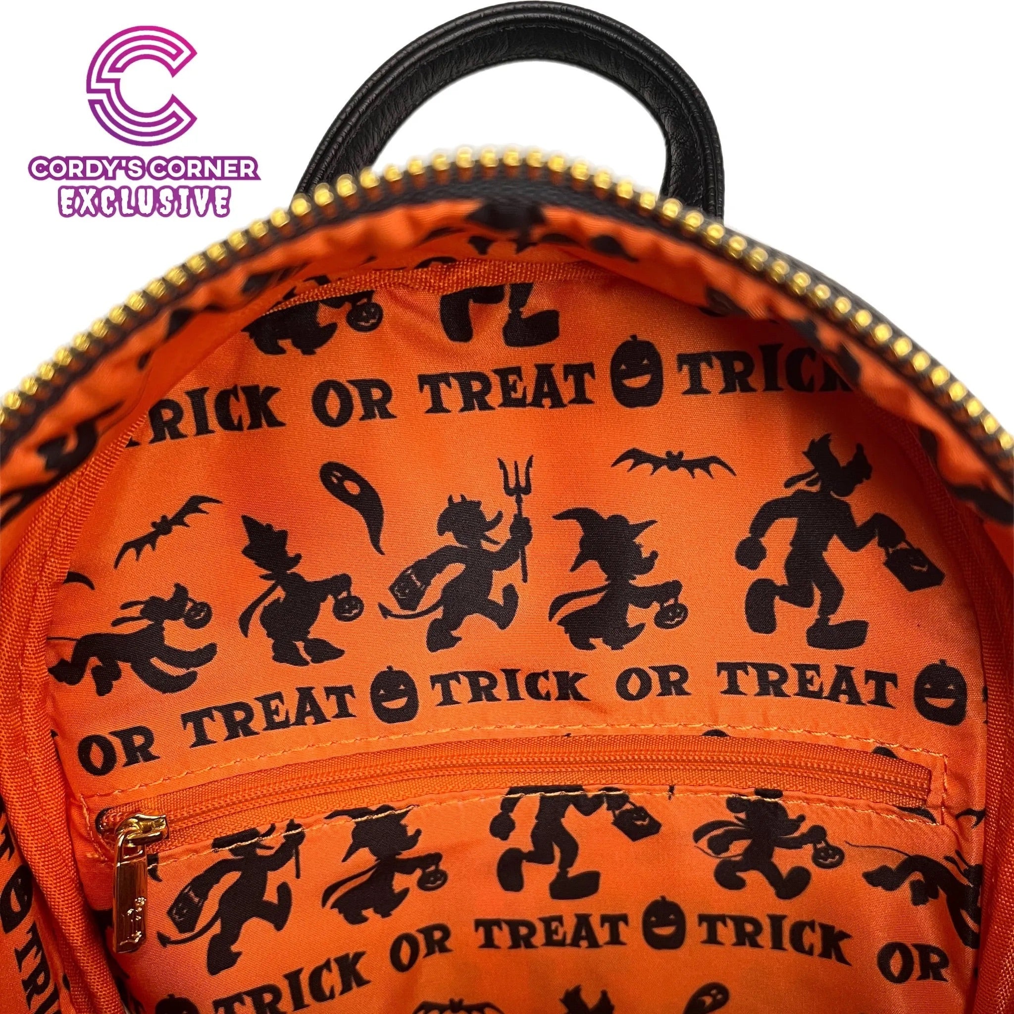Loungefly Exclusive Disney Mickey and Friends Not So Scary Halloween Aop Mini Backpack-zoom-3