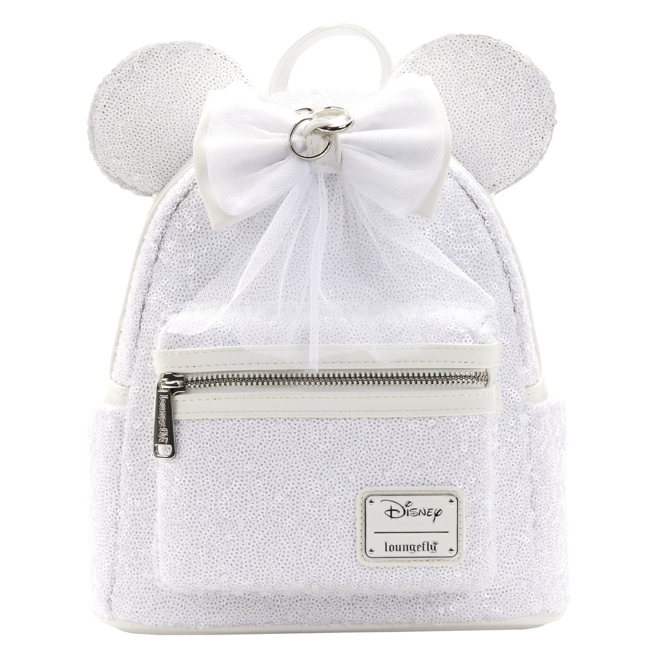 Loungefly Minnie Mouse Sequin Wedding Mini Backpack