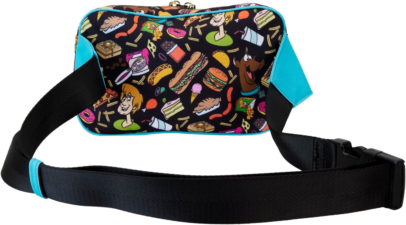 Loungefly Warner Brothers Scooby-Doo Munchies Allover Print Nylon Waist Bag-zoom-4