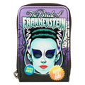 Loungefly Universal Monsters Bride of Frankenstein Neon Mask Accordion Wallet