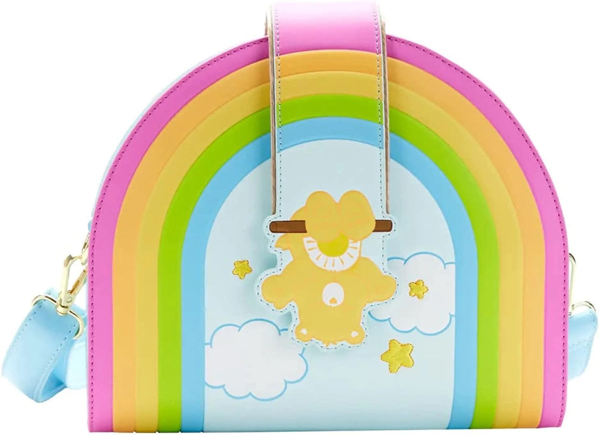 Loungefly Funshine Bear CareBears Rainbow Swing Crossbody Bag Purse Handbag-1