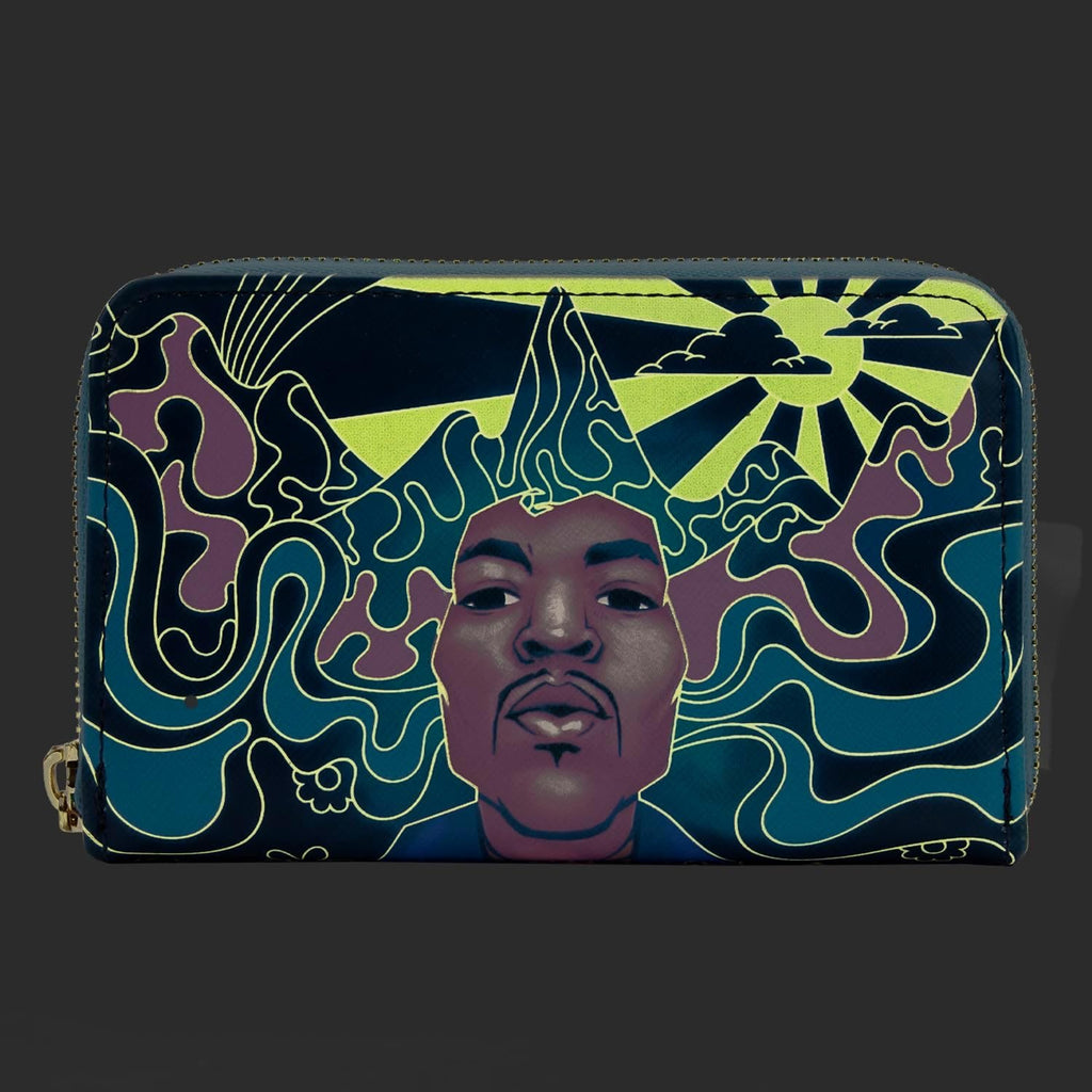 Loungefly Jimi Hendrix Psychedelic Landscape Zip-Around Wallet