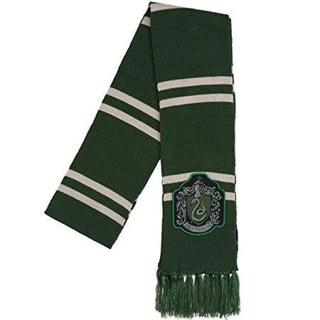 Harry Potter Slytherin Patch Knit Scarf, OSFM-1