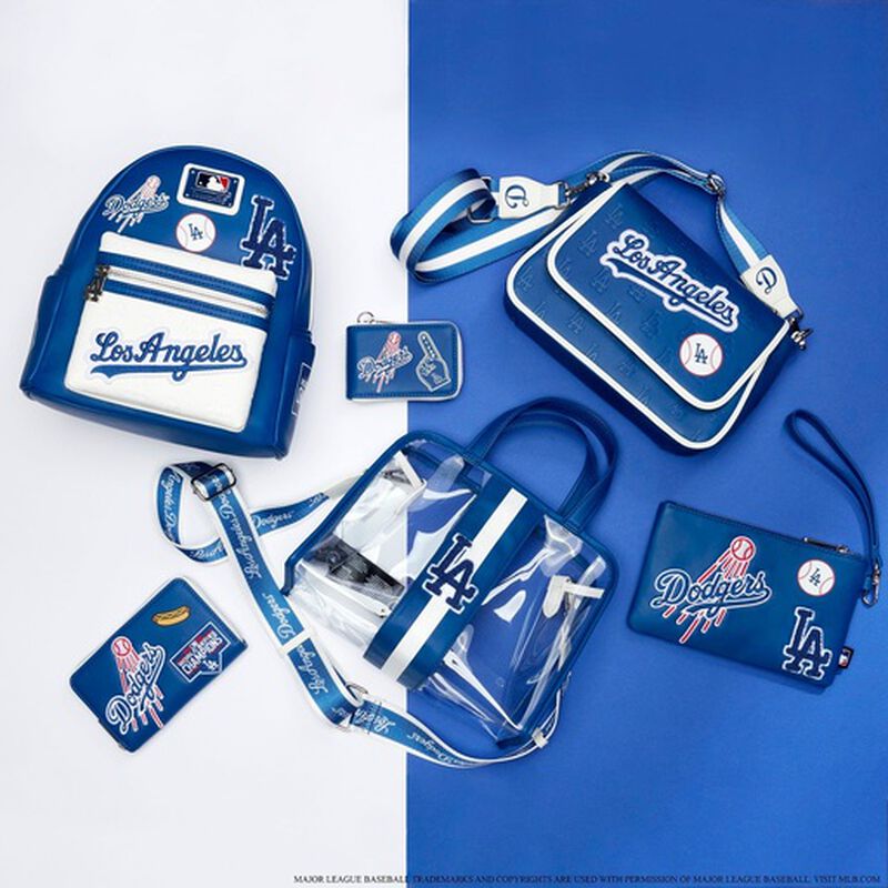 Loungefly MLB Los Angeles Dodgers Patches Crossbody Purse-3