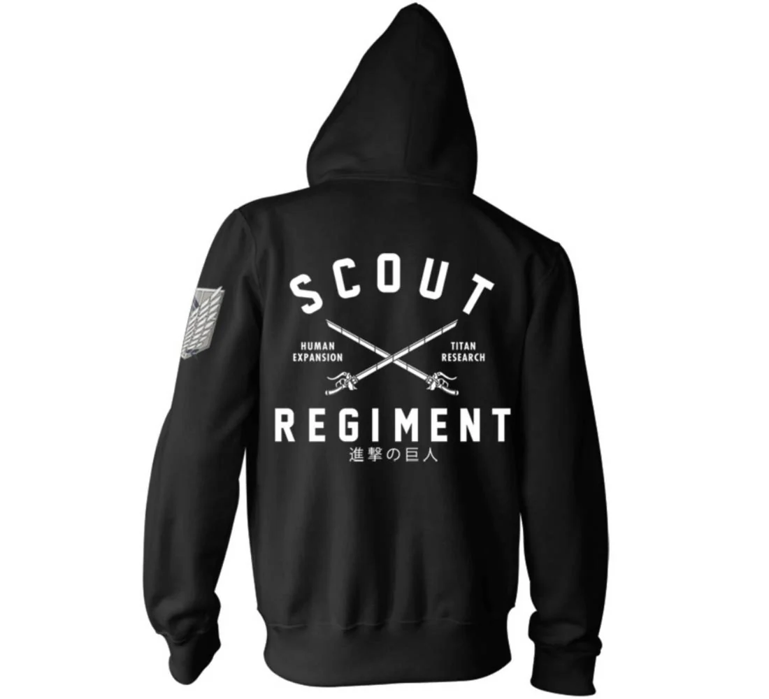 Attack on Titan Scout Regiment Military Zip Hoodie-zoom-4