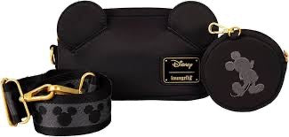 Loungefly Disney Mickey Mouse Nylon Sling Crossbody Bag with Coin Bag