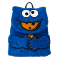 Loungefly Sesame Street Cookie Monster Plush Mini Backpack