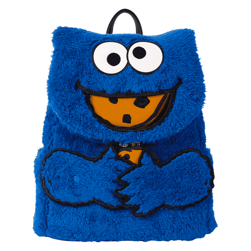 Loungefly Sesame Street Cookie Monster Plush Mini Backpack