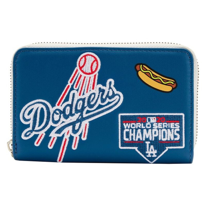 Loungefly MLB Los Angeles Dodgers Patches Zip-Around Wallet-zoom-1