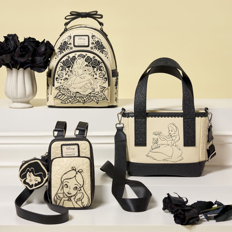 Loungefly Alice in Wonderland Floral Mini Backpack-4