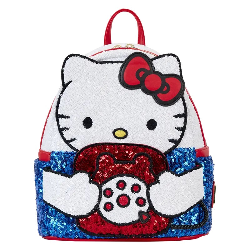 Loungefly Sanrio Hello Kitty Phone Sequin Mini Backpack