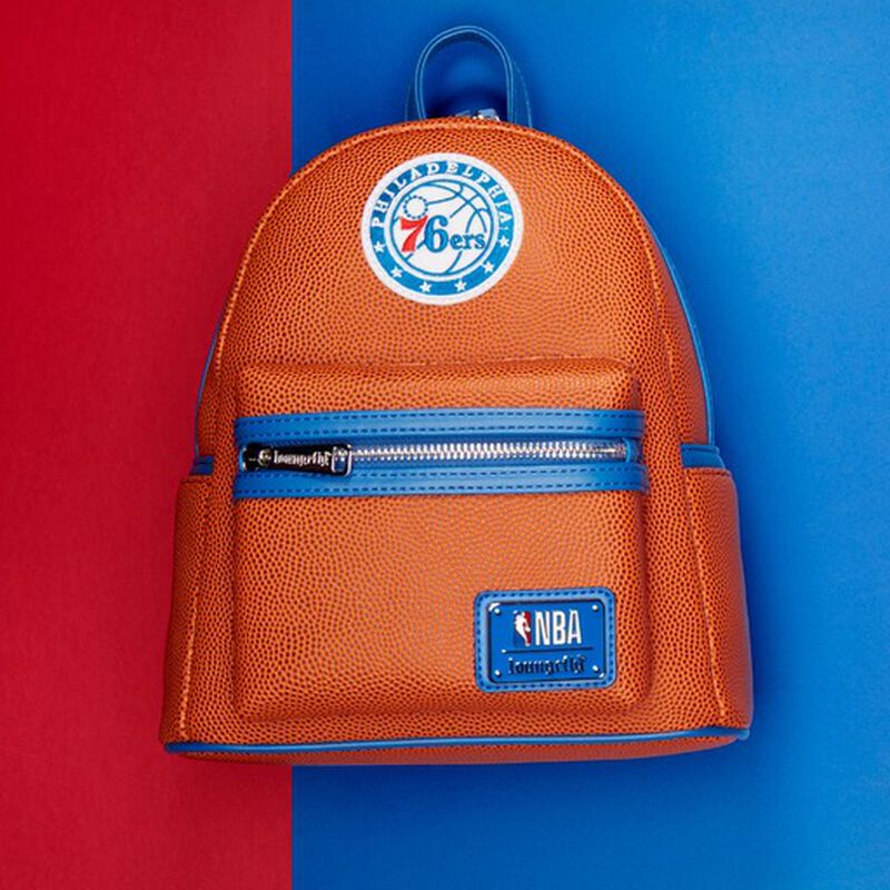 Loungefly NBA Philadelphia 76ers Basketball Mini Backpack-5