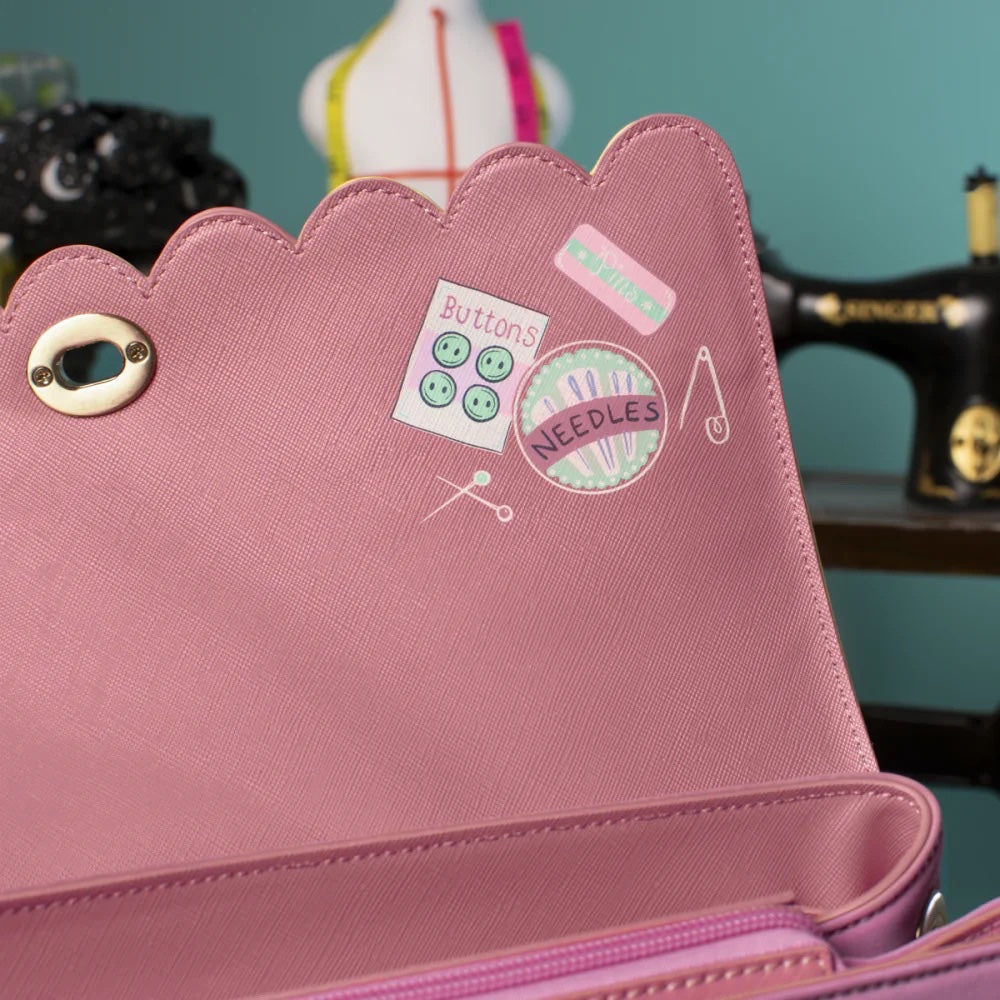 Vendula London Sewing Shop - Raspberry Edition Grace Bag-4