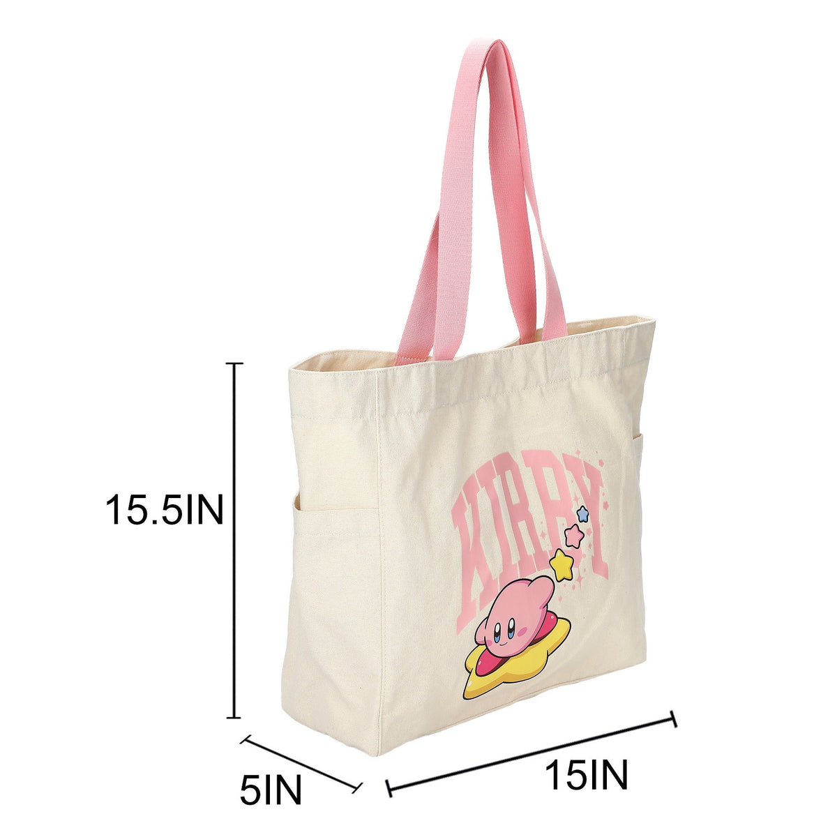 KIRBY WARP STAR CANVAS TOTE BAG, 15.5-INCH FOR ADULTS-3