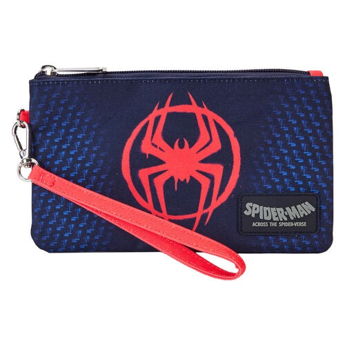 Loungefly Marvel Spiderverse Miles Morales Nylon Wristlet Wallet-1