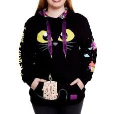 Loungefly Apparel Disney Hocus Pocus Binx Unisex Pullover Hoodie-zoom-1