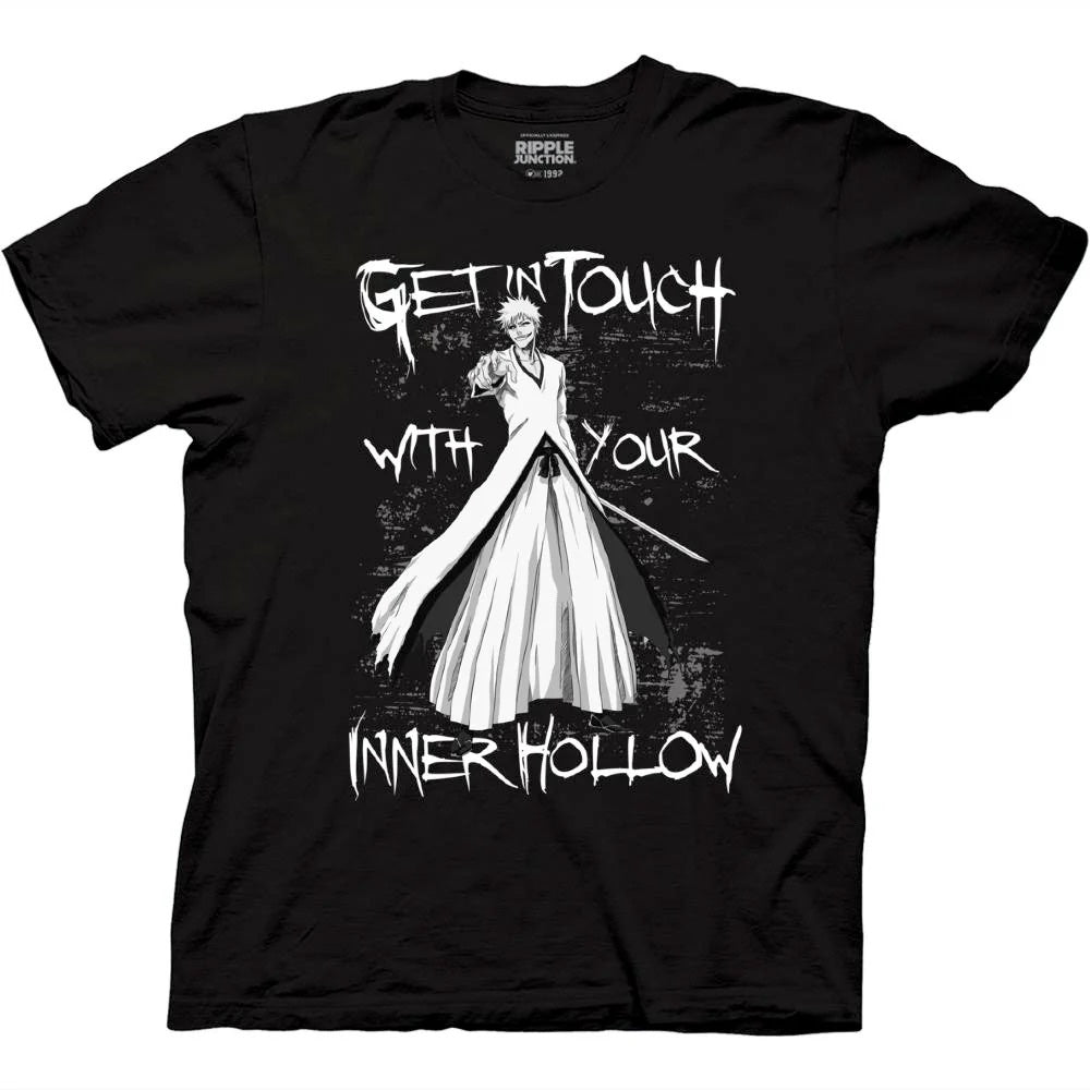 Bleach Get In Touch With Your Inner Hollow black t-shirt-1