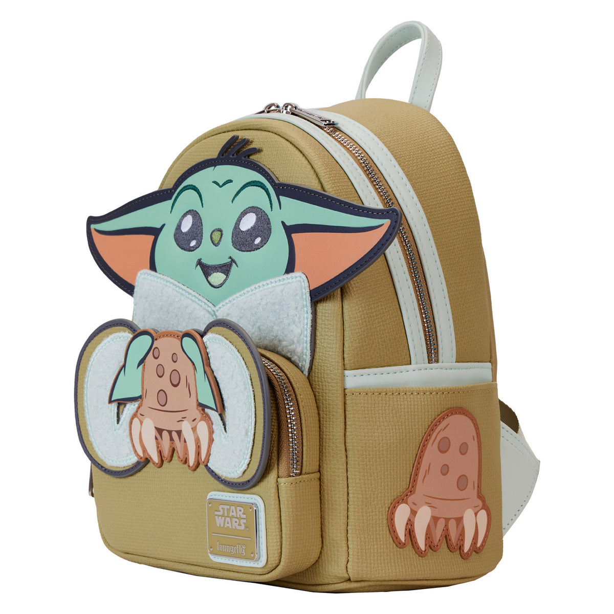 Loungefly Star Wars: The Mandalorian Grogu and Crabbies Cosplay Mini Backpack-zoom-5
