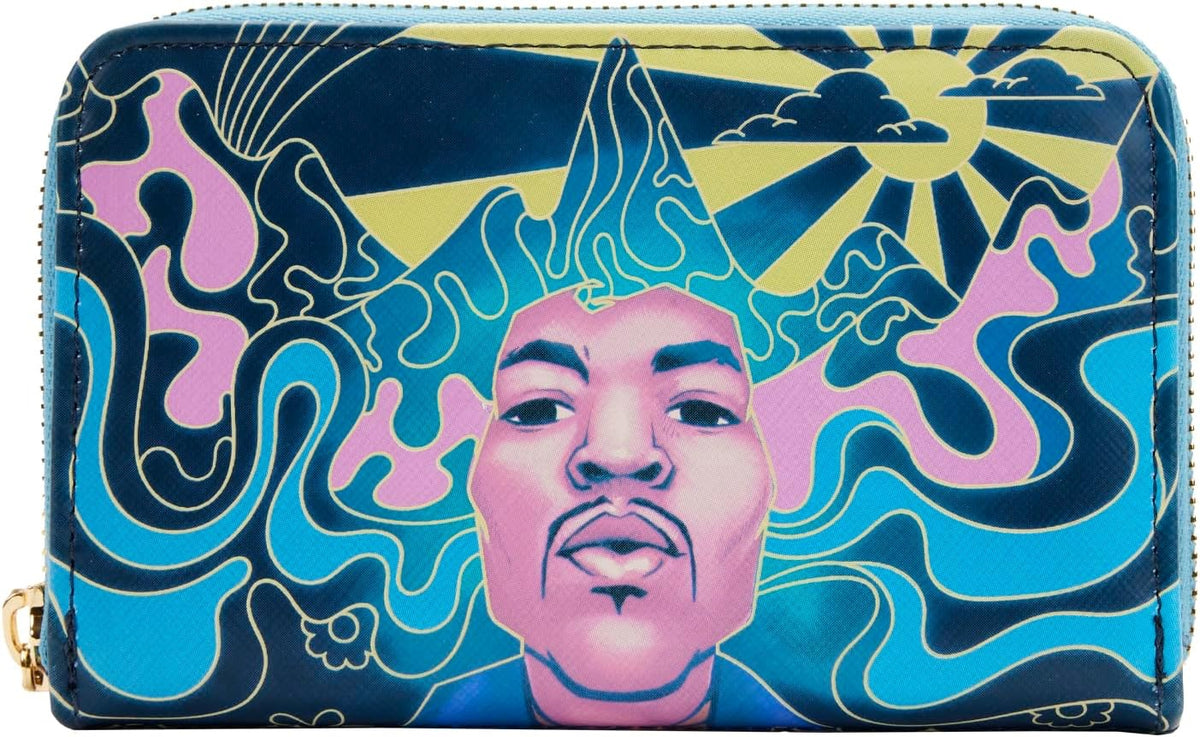 Loungefly Jimi Hendrix Psychedelic Landscape Zip-Around Wallet-zoom-1