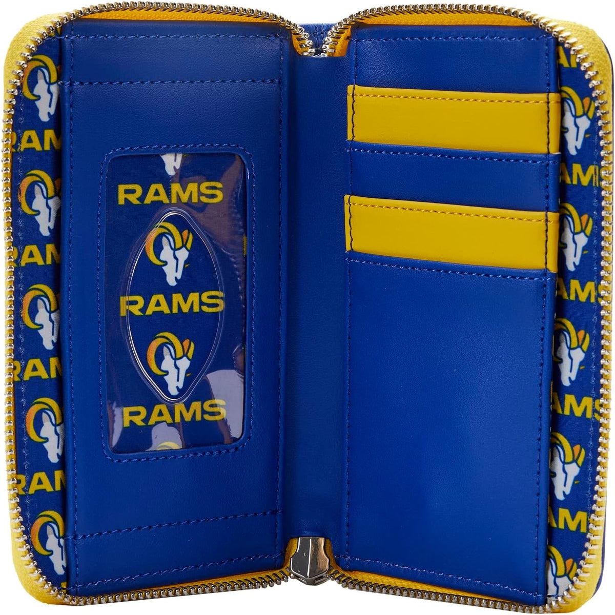 Loungefly NFL Los Angeles Rams Patches Zip-Around Wallet-zoom-3