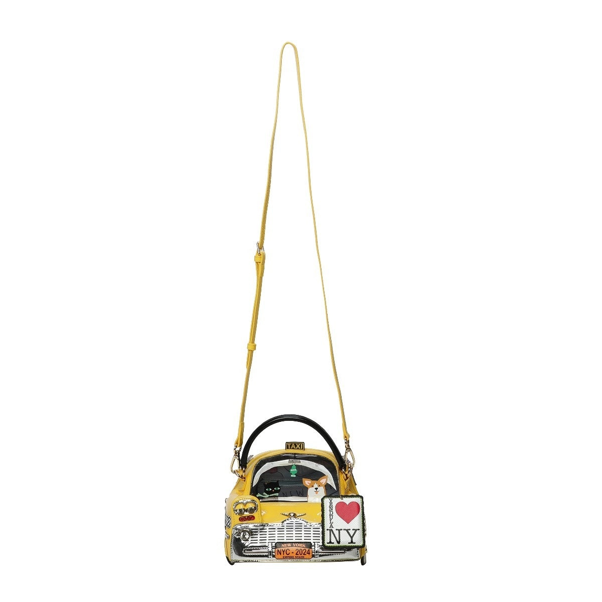Vendula London New York City Cats & Corgis Taxi Grab Bag-6