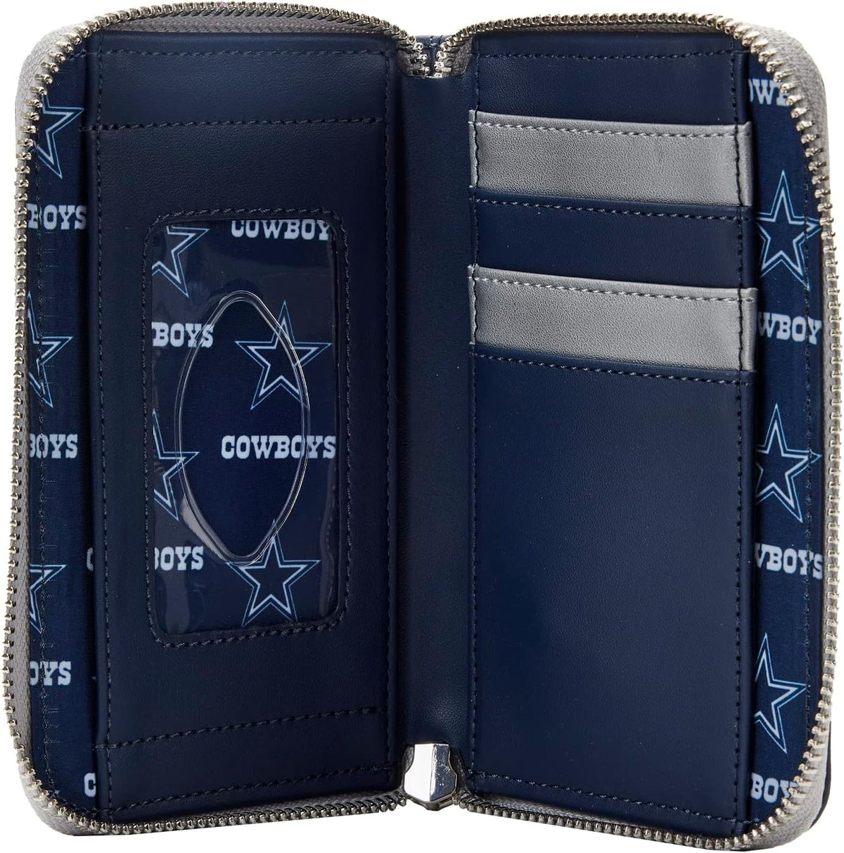 Loungefly NFL Dallas Cowboys patches zip around wallet-zoom-3
