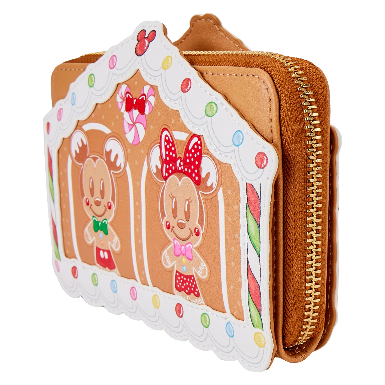 Loungefly Disney Mickey and Friends Gingerbread House Zip-Around Wallet
