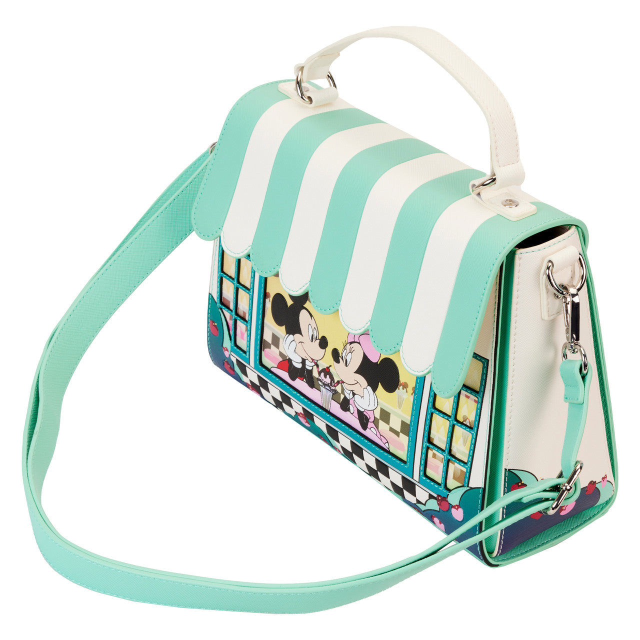 Loungefly Mickey & Minnie Date Night Diner Crossbody Bag